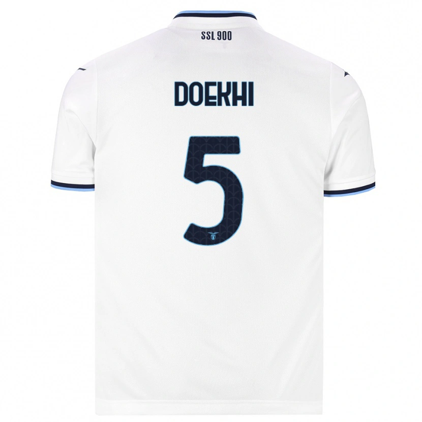 Danxen Hombre Camiseta Danilho Doekhi #5 Blanco Azul Marino 2ª Equipación 2026/27 La Camisa México