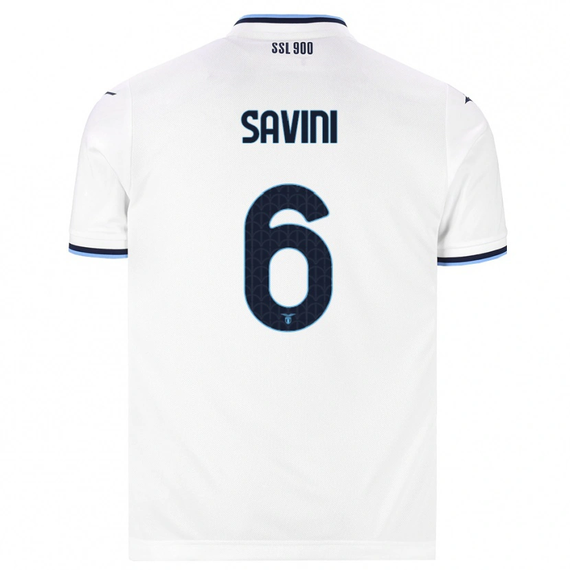 Danxen Hombre Camiseta Federica Savini #6 Blanco Azul Marino 2ª Equipación 2026/27 La Camisa México