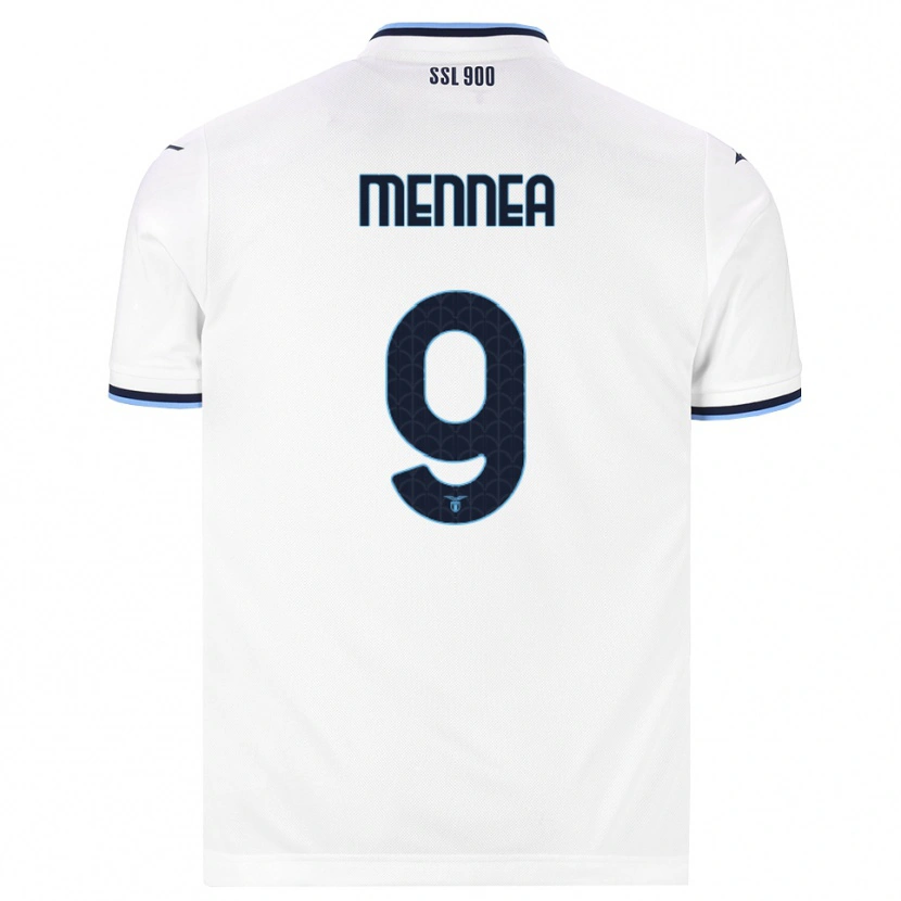 Danxen Hombre Camiseta Carmine Mennea #9 Blanco Azul Marino 2ª Equipación 2026/27 La Camisa México