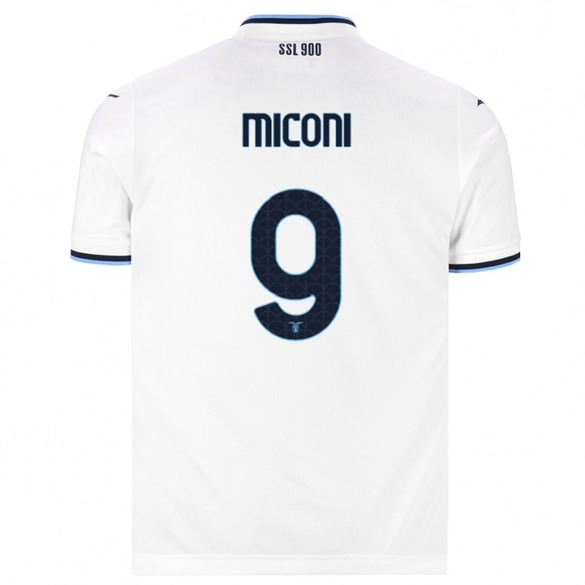 Danxen Hombre Camiseta Lorenzo Miconi #9 Blanco Azul Marino 2ª Equipación 2026/27 La Camisa México