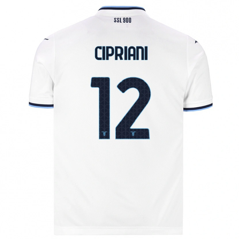 Danxen Hombre Camiseta Alessio Cipriani #12 Blanco Azul Marino 2ª Equipación 2026/27 La Camisa México