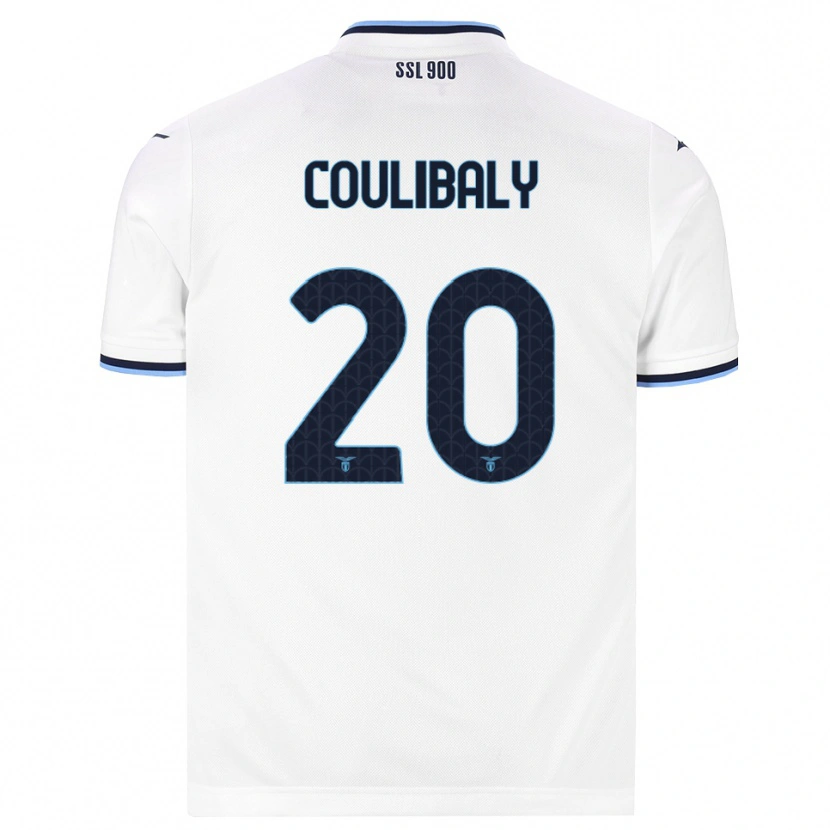 Danxen Hombre Camiseta Larsson Coulibaly #20 Blanco Azul Marino 2ª Equipación 2026/27 La Camisa México