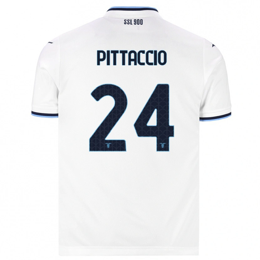 Danxen Hombre Camiseta Francesca Pittaccio #24 Blanco Azul Marino 2ª Equipación 2026/27 La Camisa México