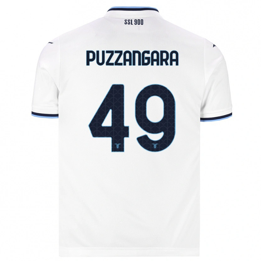 Danxen Hombre Camiseta Angelo Antonio Puzzangara #49 Blanco Azul Marino 2ª Equipación 2026/27 La Camisa México