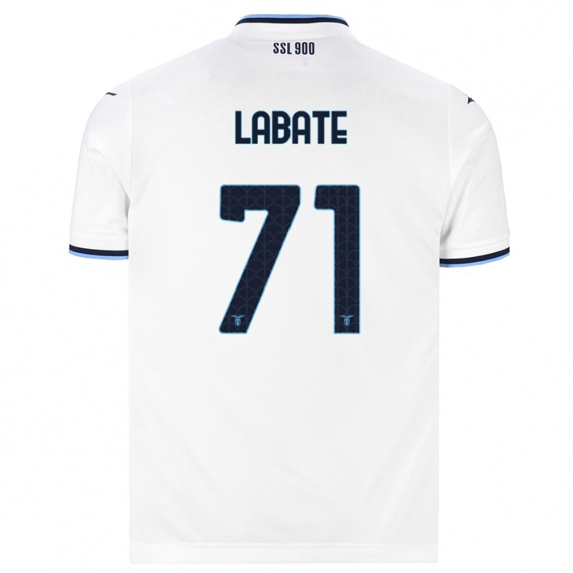 Danxen Hombre Camiseta Camilla Labate #71 Blanco Azul Marino 2ª Equipación 2026/27 La Camisa México