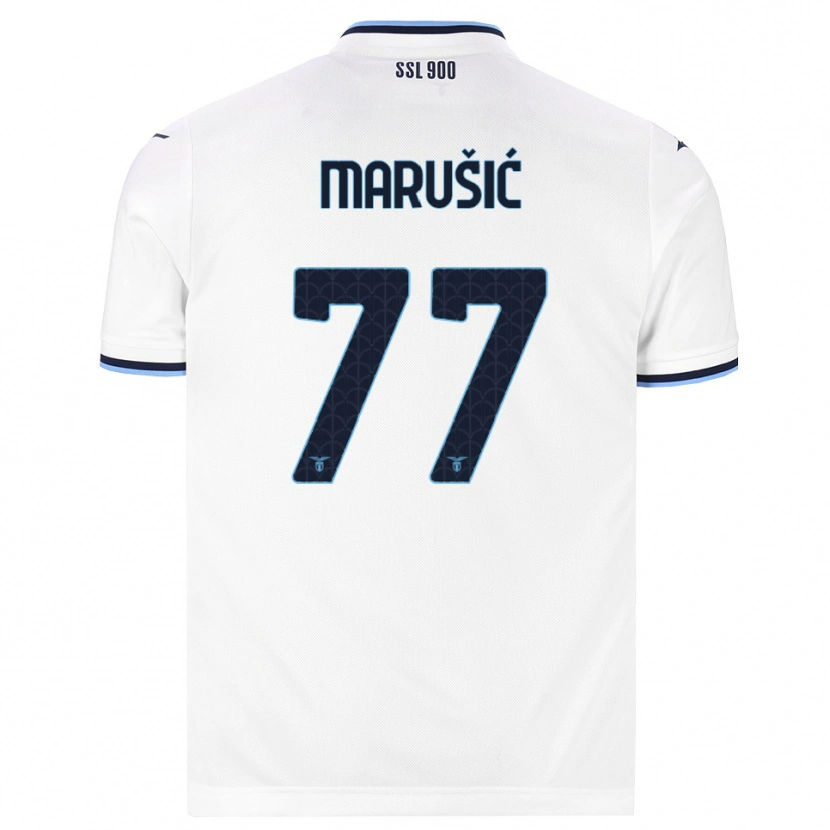 Danxen Hombre Camiseta Adam Marusic #77 Blanco Azul Marino 2ª Equipación 2026/27 La Camisa México