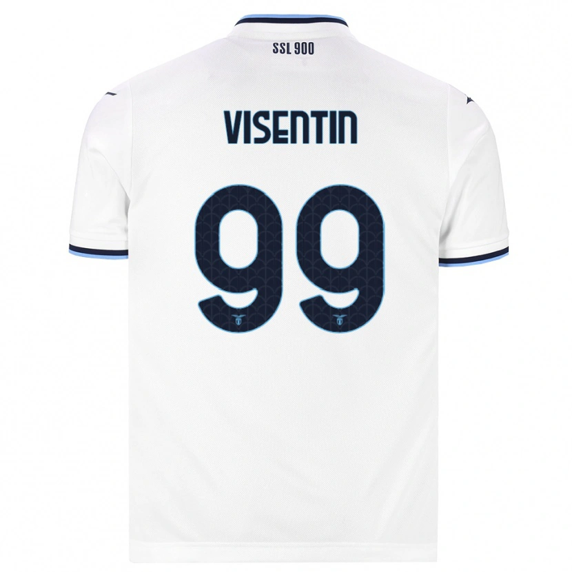 Danxen Hombre Camiseta Noemi Visentin #99 Blanco Azul Marino 2ª Equipación 2026/27 La Camisa México