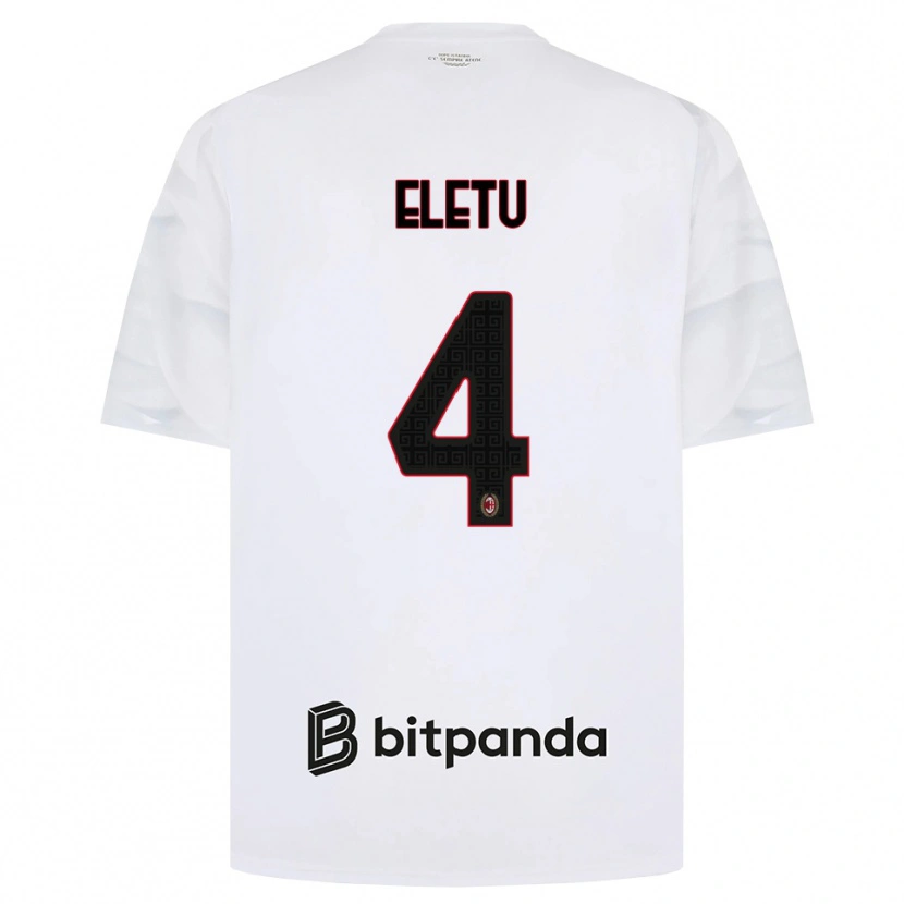 Danxen Hombre Camiseta Victor Eletu #4 Blanco Rojo Negro 2ª Equipación 2026/27 La Camisa México