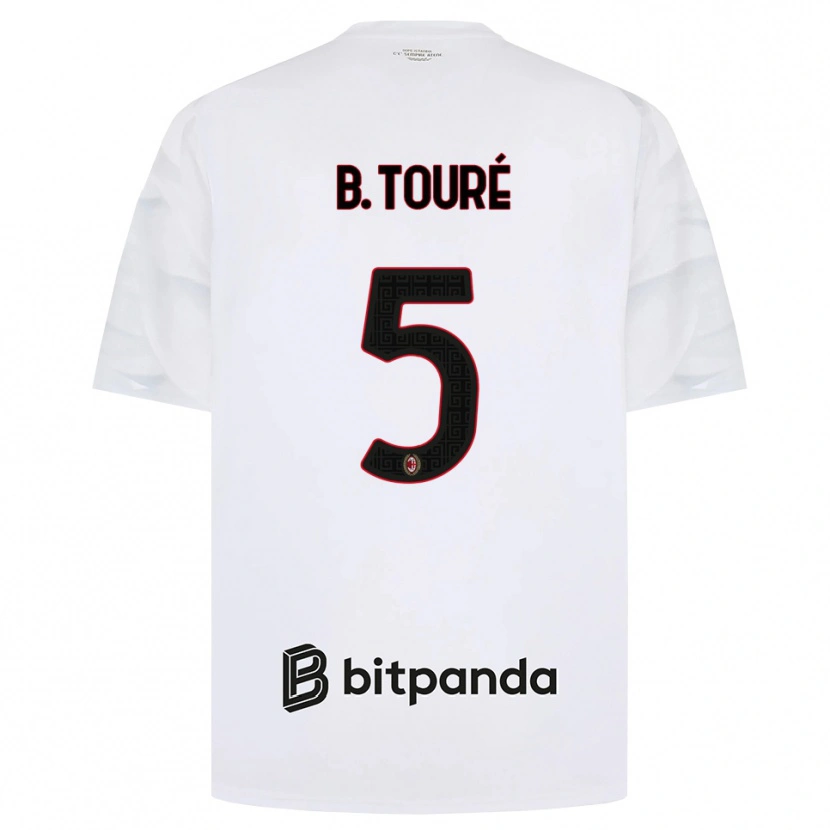 Danxen Hombre Camiseta Fode Ballo-Toure #5 Blanco Rojo Negro 2ª Equipación 2026/27 La Camisa México