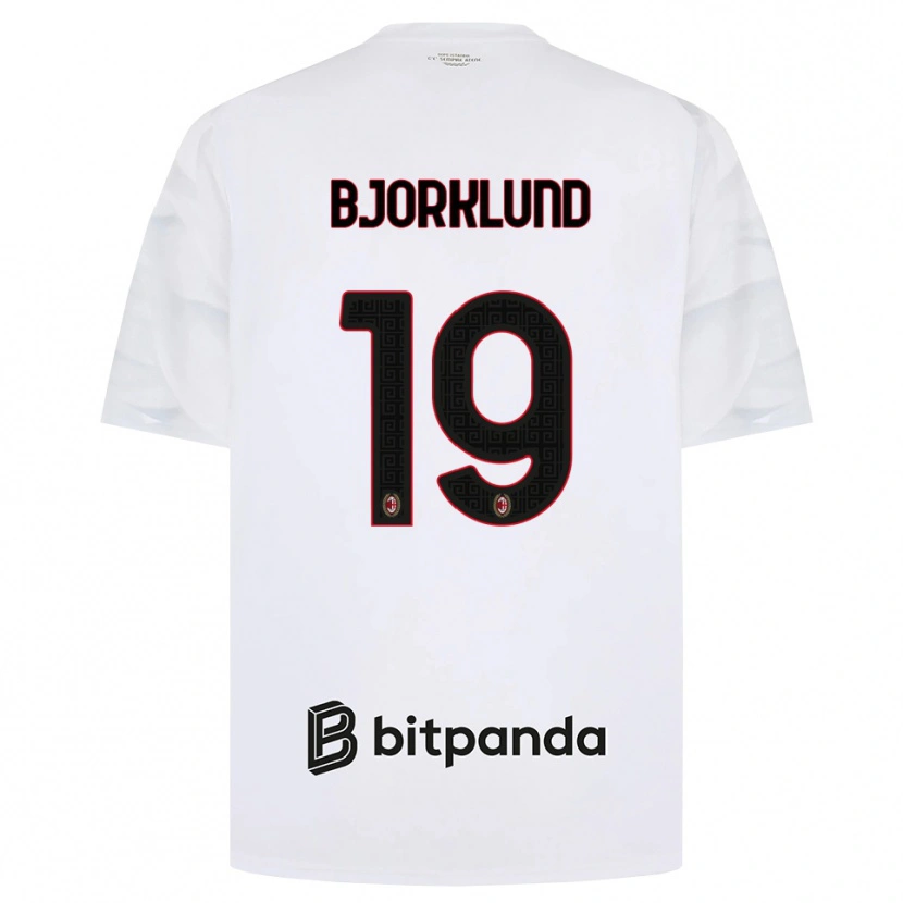 Danxen Hombre Camiseta Lukas Bjorklund #19 Blanco Rojo Negro 2ª Equipación 2026/27 La Camisa México
