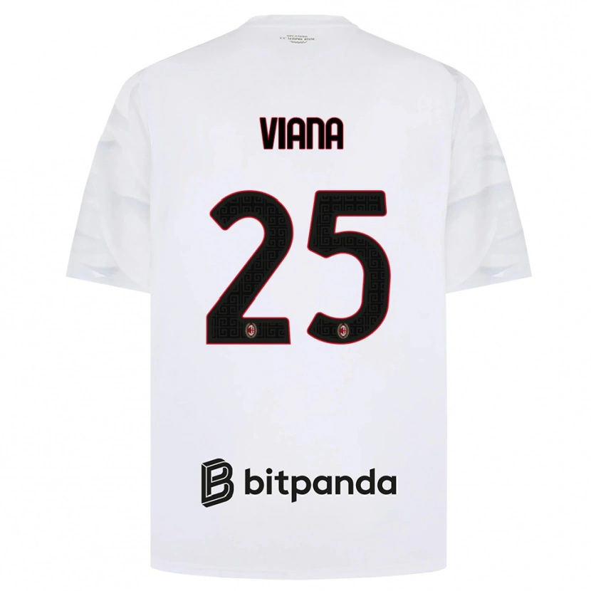 Danxen Hombre Camiseta Viana Seedorf #25 Blanco Rojo Negro 2ª Equipación 2026/27 La Camisa México