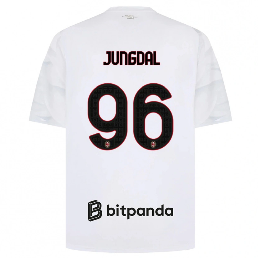Danxen Hombre Camiseta Andreas Jungdal #96 Blanco Rojo Negro 2ª Equipación 2026/27 La Camisa México
