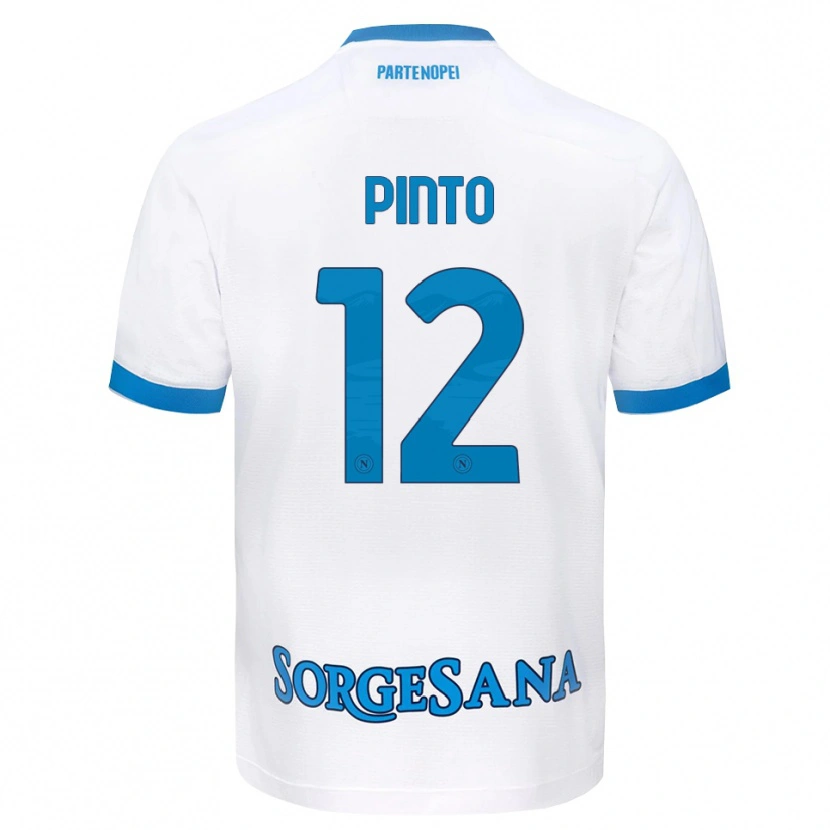 Danxen Hombre Camiseta Ciro Pinto #12 Blanco Azul Cielo 2ª Equipación 2026/27 La Camisa México