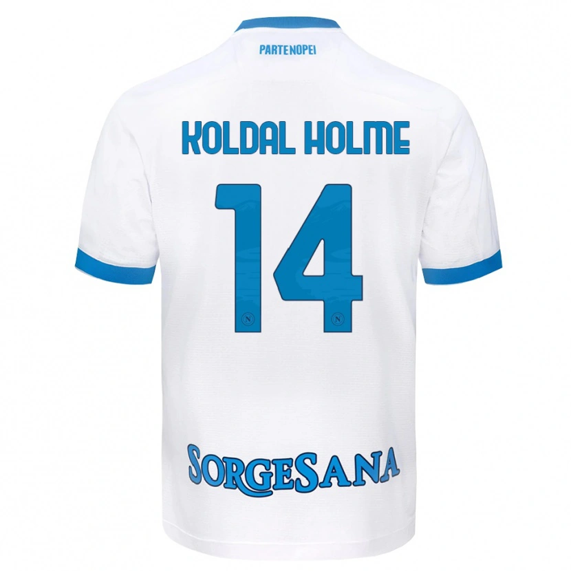 Danxen Hombre Camiseta Madelen Koldal Holme #14 Blanco Azul Cielo 2ª Equipación 2026/27 La Camisa México
