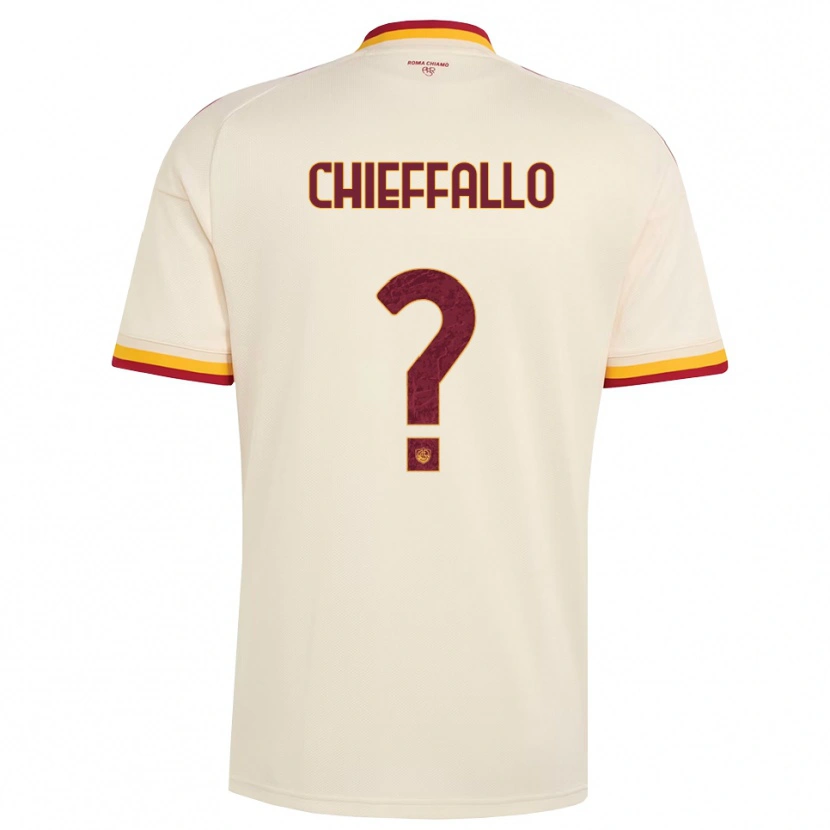 Danxen Hombre Camiseta Niccolò Chieffallo #0 Champán Rojo Amarillo 2ª Equipación 2026/27 La Camisa México