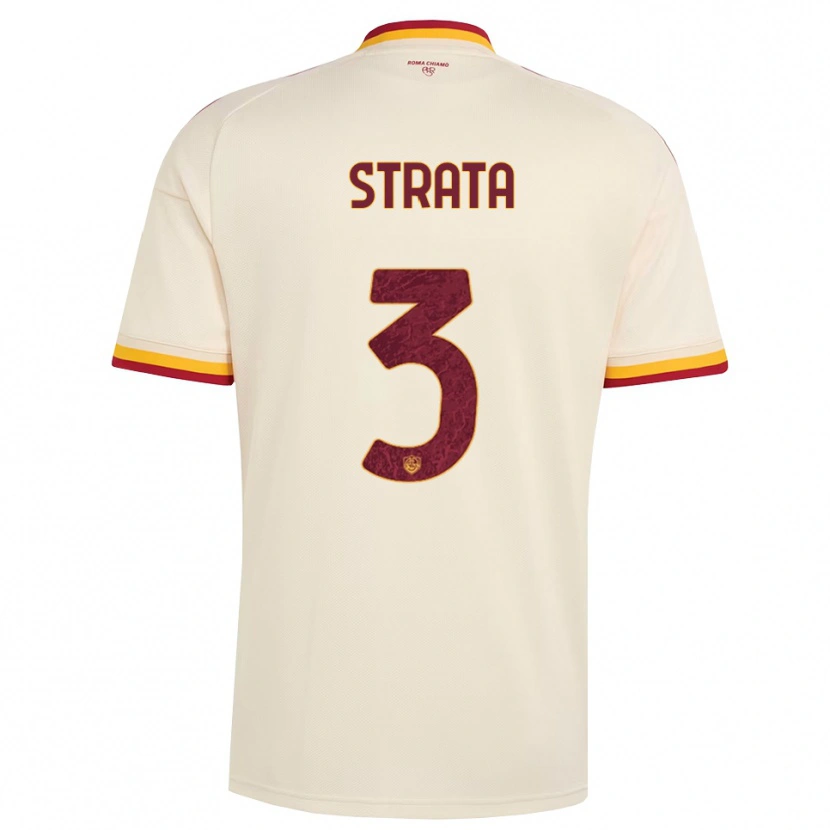 Danxen Hombre Camiseta Giacomo Strata #3 Champán Rojo Amarillo 2ª Equipación 2026/27 La Camisa México