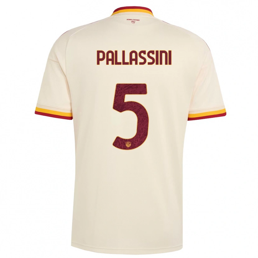 Danxen Hombre Camiseta Luca Pallassini #5 Champán Rojo Amarillo 2ª Equipación 2026/27 La Camisa México