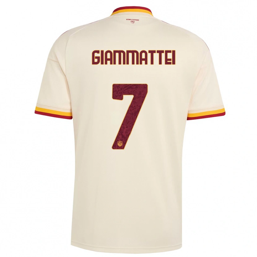 Danxen Hombre Camiseta Gioele Giammattei #7 Champán Rojo Amarillo 2ª Equipación 2026/27 La Camisa México