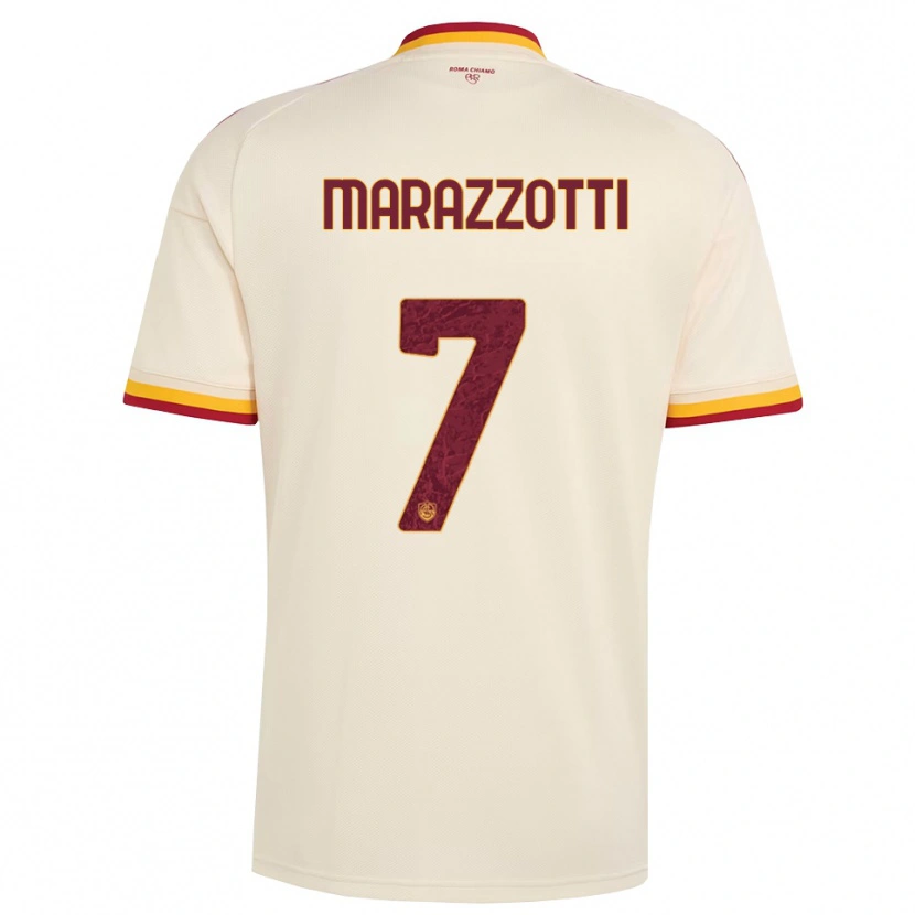 Danxen Hombre Camiseta Fabrizio Marazzotti #7 Champán Rojo Amarillo 2ª Equipación 2026/27 La Camisa México