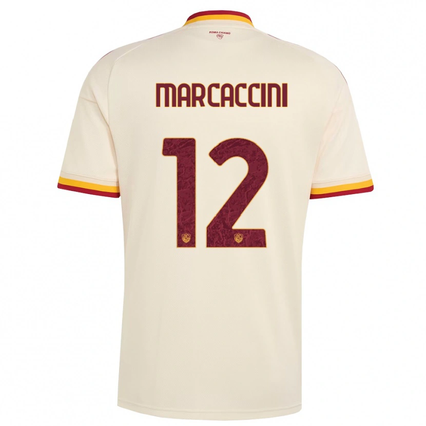 Danxen Hombre Camiseta Alessio Marcaccini #12 Champán Rojo Amarillo 2ª Equipación 2026/27 La Camisa México