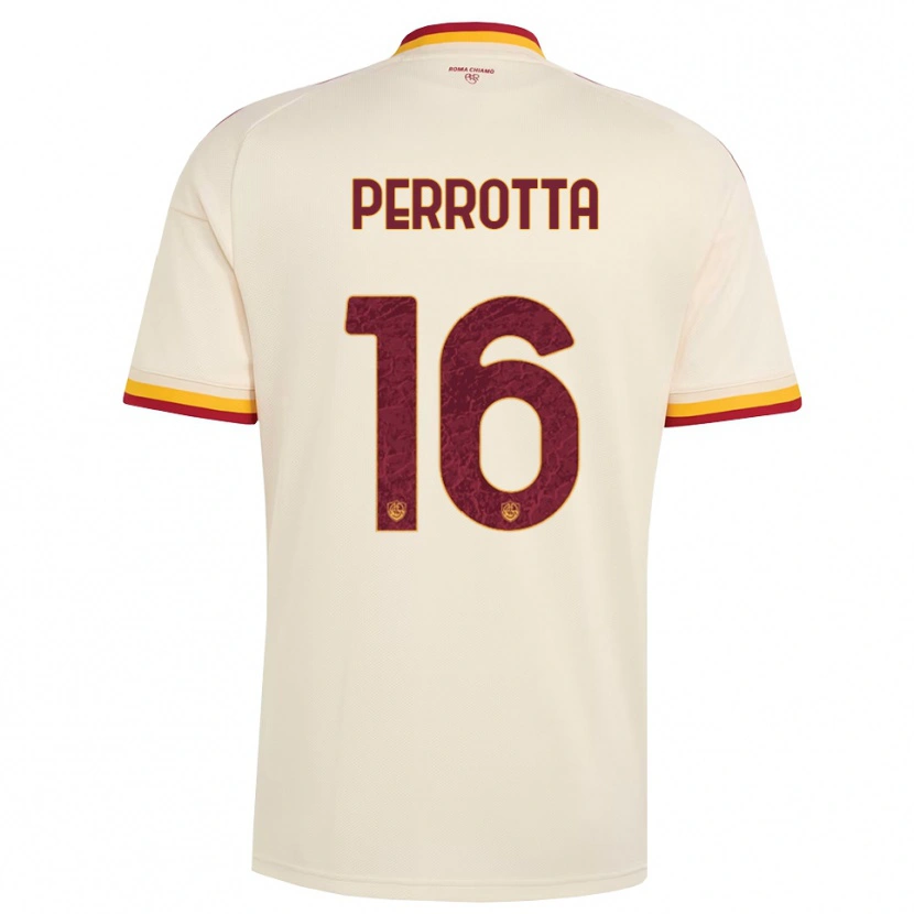 Danxen Hombre Camiseta Mathias Perrotta #16 Champán Rojo Amarillo 2ª Equipación 2026/27 La Camisa México