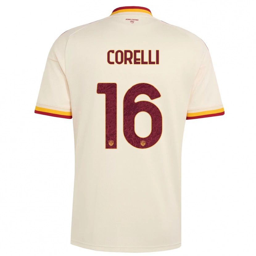 Danxen Hombre Camiseta Alice Corelli #16 Champán Rojo Amarillo 2ª Equipación 2026/27 La Camisa México