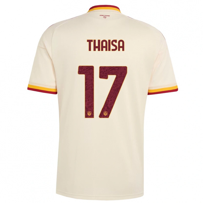 Danxen Hombre Camiseta Thaisa #17 Champán Rojo Amarillo 2ª Equipación 2026/27 La Camisa México