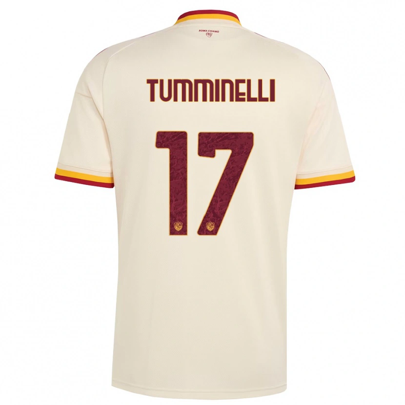 Danxen Hombre Camiseta Gianmarco Tumminelli #17 Champán Rojo Amarillo 2ª Equipación 2026/27 La Camisa México