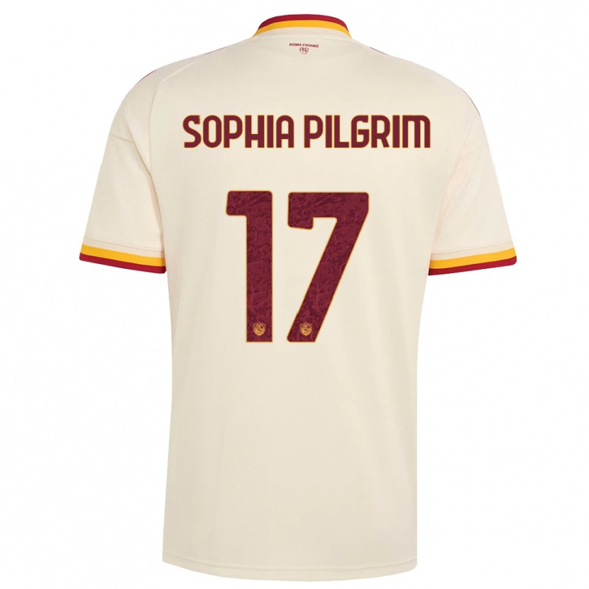Danxen Hombre Camiseta Alayah Sophia Pilgrim #17 Champán Rojo Amarillo 2ª Equipación 2026/27 La Camisa México