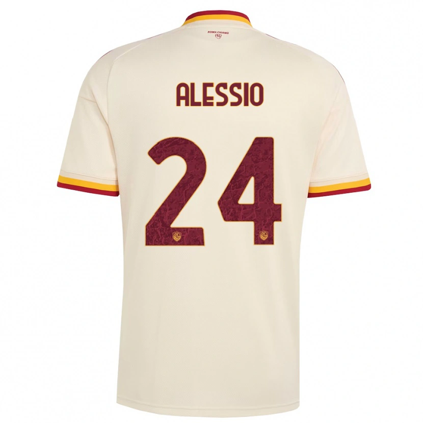 Danxen Hombre Camiseta Filippo Alessio #24 Champán Rojo Amarillo 2ª Equipación 2026/27 La Camisa México