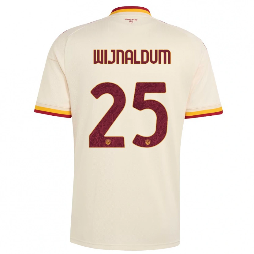 Danxen Hombre Camiseta Georginio Wijnaldum #25 Champán Rojo Amarillo 2ª Equipación 2026/27 La Camisa México