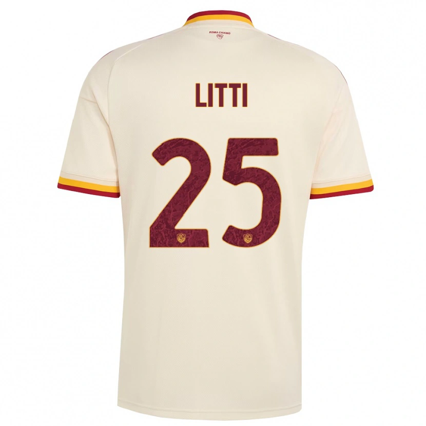 Danxen Hombre Camiseta Marco Litti #25 Champán Rojo Amarillo 2ª Equipación 2026/27 La Camisa México