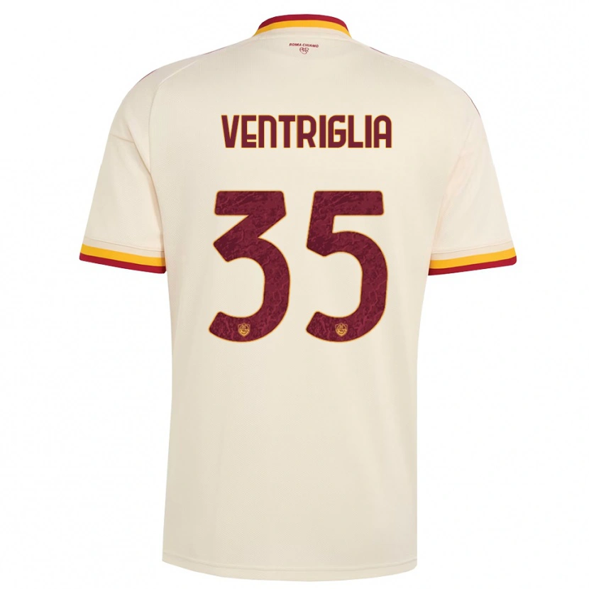 Danxen Hombre Camiseta Rosanna Ventriglia #35 Champán Rojo Amarillo 2ª Equipación 2026/27 La Camisa México