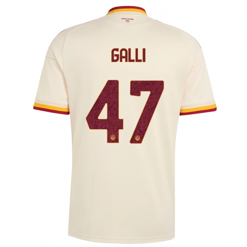 Danxen Hombre Camiseta Giulia Galli #47 Champán Rojo Amarillo 2ª Equipación 2026/27 La Camisa México