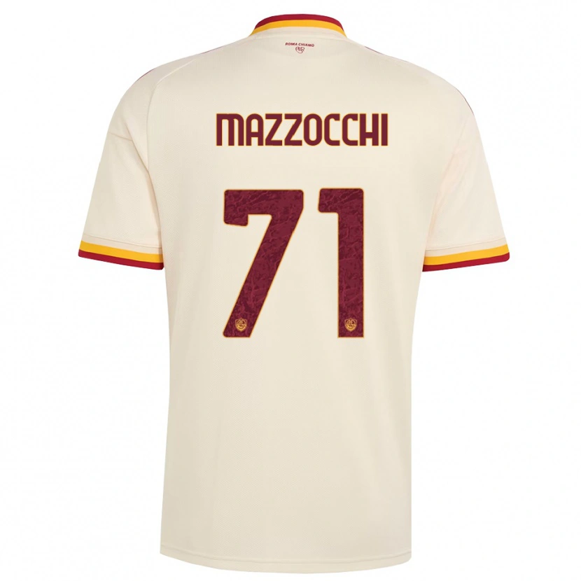 Danxen Hombre Camiseta Giulia Mazzocchi #71 Champán Rojo Amarillo 2ª Equipación 2026/27 La Camisa México