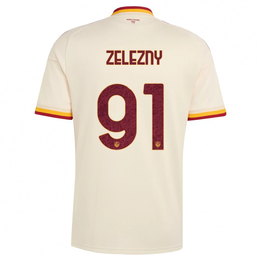 Danxen Hombre Camiseta Radoslaw Zelezny #91 Champán Rojo Amarillo 2ª Equipación 2026/27 La Camisa México