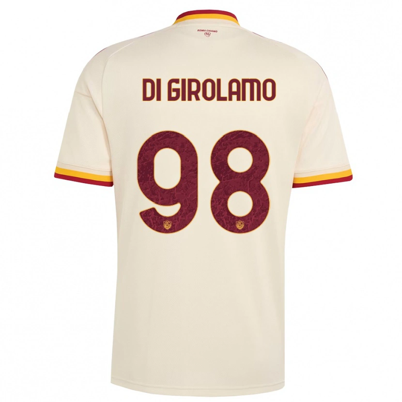 Danxen Hombre Camiseta Anita Di Girolamo #98 Champán Rojo Amarillo 2ª Equipación 2026/27 La Camisa México