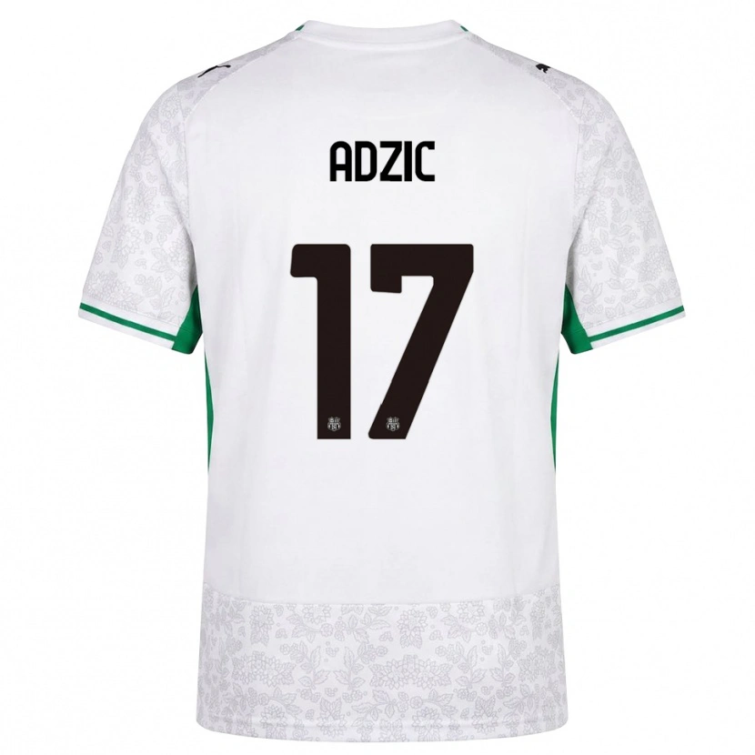 Danxen Hombre Camiseta Vasilije Adžić #17 Blanco Negro Verde 2ª Equipación 2026/27 La Camisa México