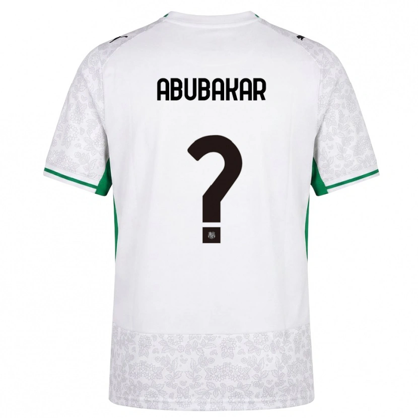 Danxen Hombre Camiseta Salim Abubakar #0 Blanco Negro Verde 2ª Equipación 2026/27 La Camisa México