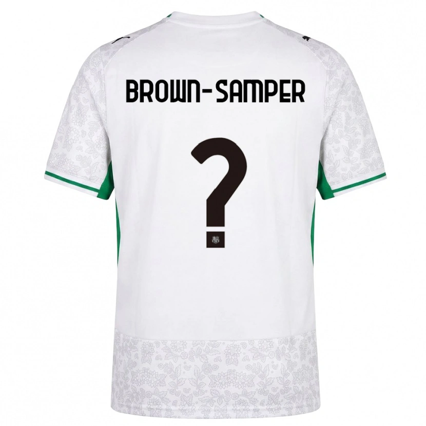 Danxen Hombre Camiseta Isaac Brown-Samper #0 Blanco Negro Verde 2ª Equipación 2026/27 La Camisa México