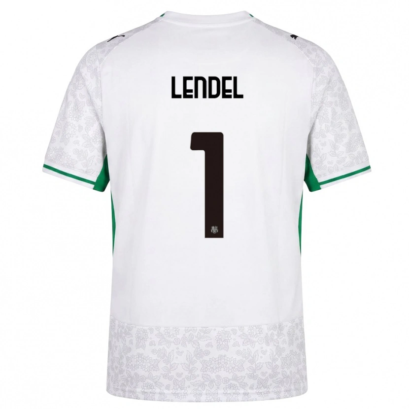 Danxen Hombre Camiseta Davide Lendel #1 Blanco Negro Verde 2ª Equipación 2026/27 La Camisa México
