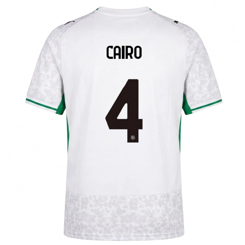 Danxen Hombre Camiseta Nicolas Cairo #4 Blanco Negro Verde 2ª Equipación 2026/27 La Camisa México