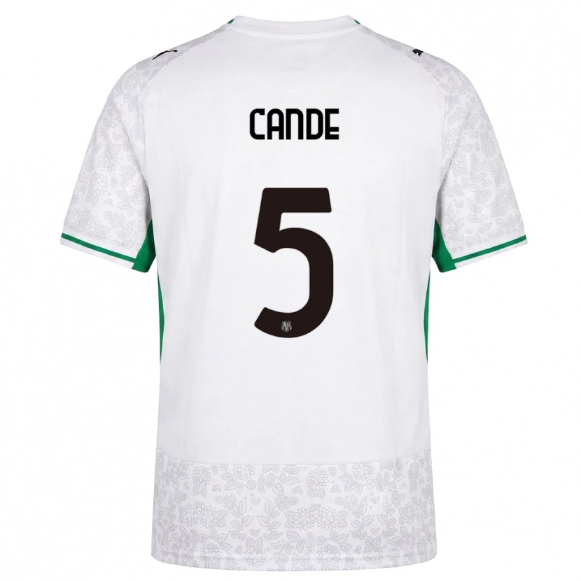 Danxen Hombre Camiseta Fali Candé #5 Blanco Negro Verde 2ª Equipación 2026/27 La Camisa México