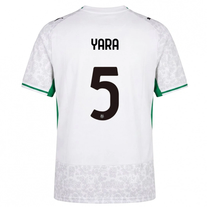 Danxen Hombre Camiseta Moussa Yara #5 Blanco Negro Verde 2ª Equipación 2026/27 La Camisa México
