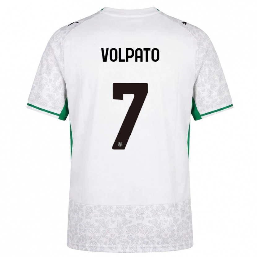 Danxen Hombre Camiseta Cristian Volpato #7 Blanco Negro Verde 2ª Equipación 2026/27 La Camisa México