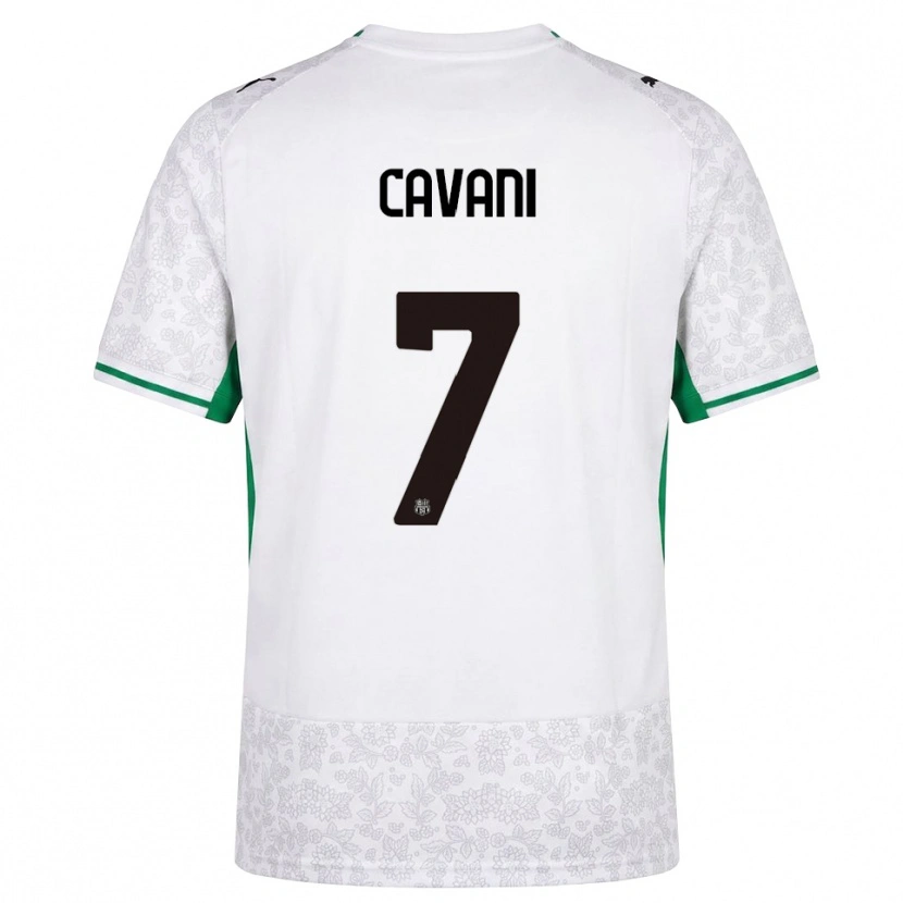 Danxen Hombre Camiseta Lorenzo Cavani #7 Blanco Negro Verde 2ª Equipación 2026/27 La Camisa México