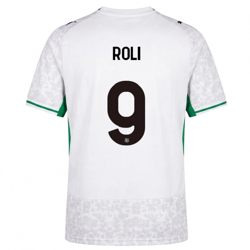 Danxen Hombre Camiseta Riccardo Roli #9 Blanco Negro Verde 2ª Equipación 2026/27 La Camisa México