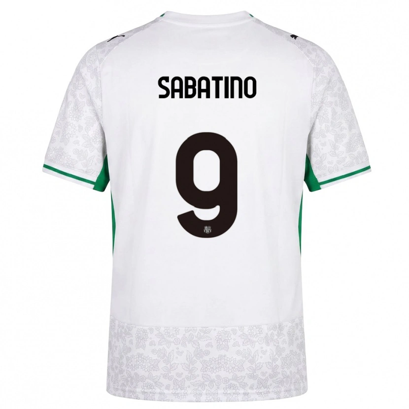 Danxen Hombre Camiseta Daniela Sabatino #9 Blanco Negro Verde 2ª Equipación 2026/27 La Camisa México