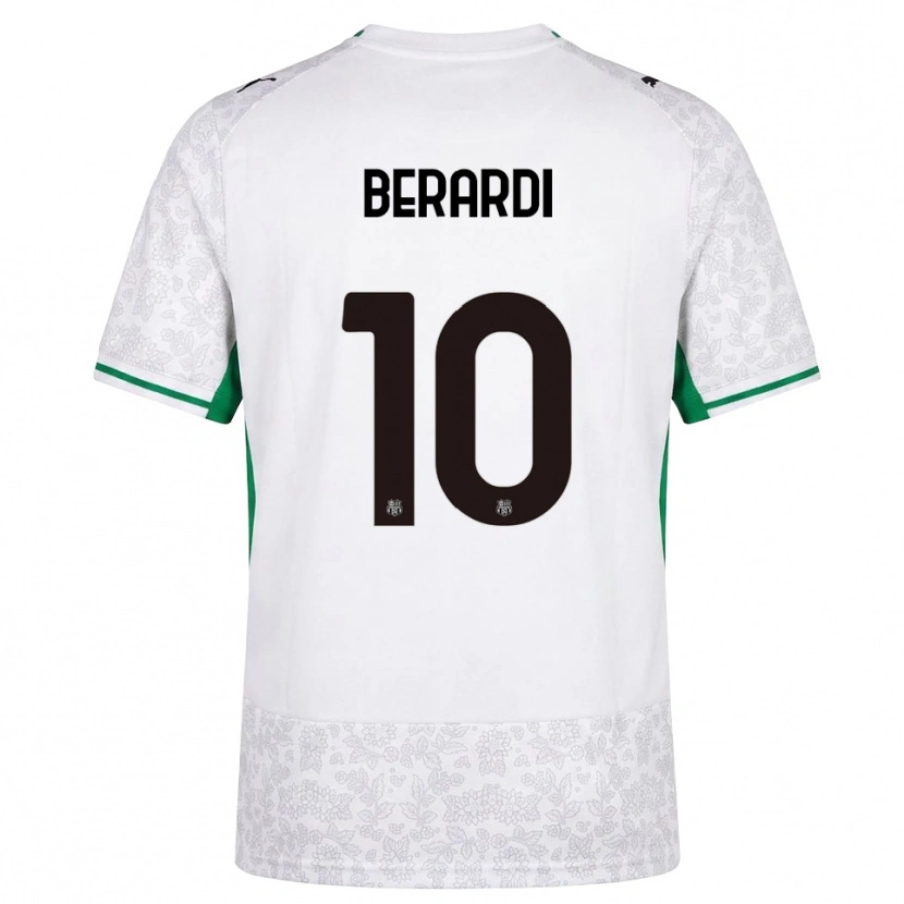 Danxen Hombre Camiseta Domenico Berardi #10 Blanco Negro Verde 2ª Equipación 2026/27 La Camisa México
