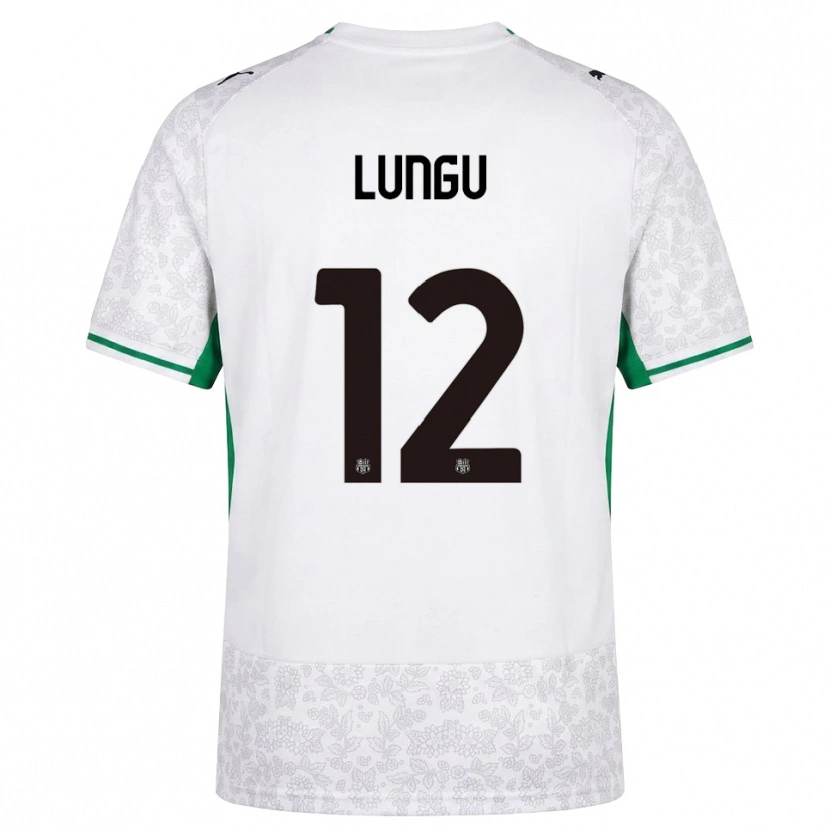 Danxen Hombre Camiseta Luca Lungu #12 Blanco Negro Verde 2ª Equipación 2026/27 La Camisa México